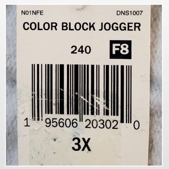 New Ultra Flirt Jogger Pants Womens Plus 3X Color Block Black White Sweats NWT - Picture 12 of 14